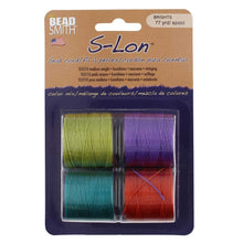 Load image into Gallery viewer, S-Lon Bead Cord (Tex 210) 'Brights Mix'
