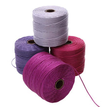 Load image into Gallery viewer, S-Lon Bead Cord (Tex 210) 'Plum Crazy Mix'
