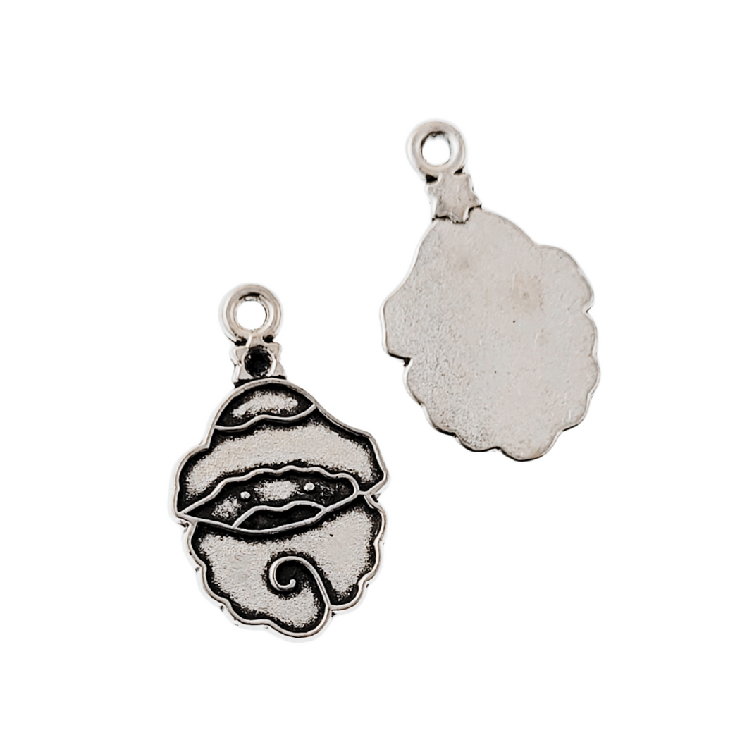 Antique Silver Charm Santa 1