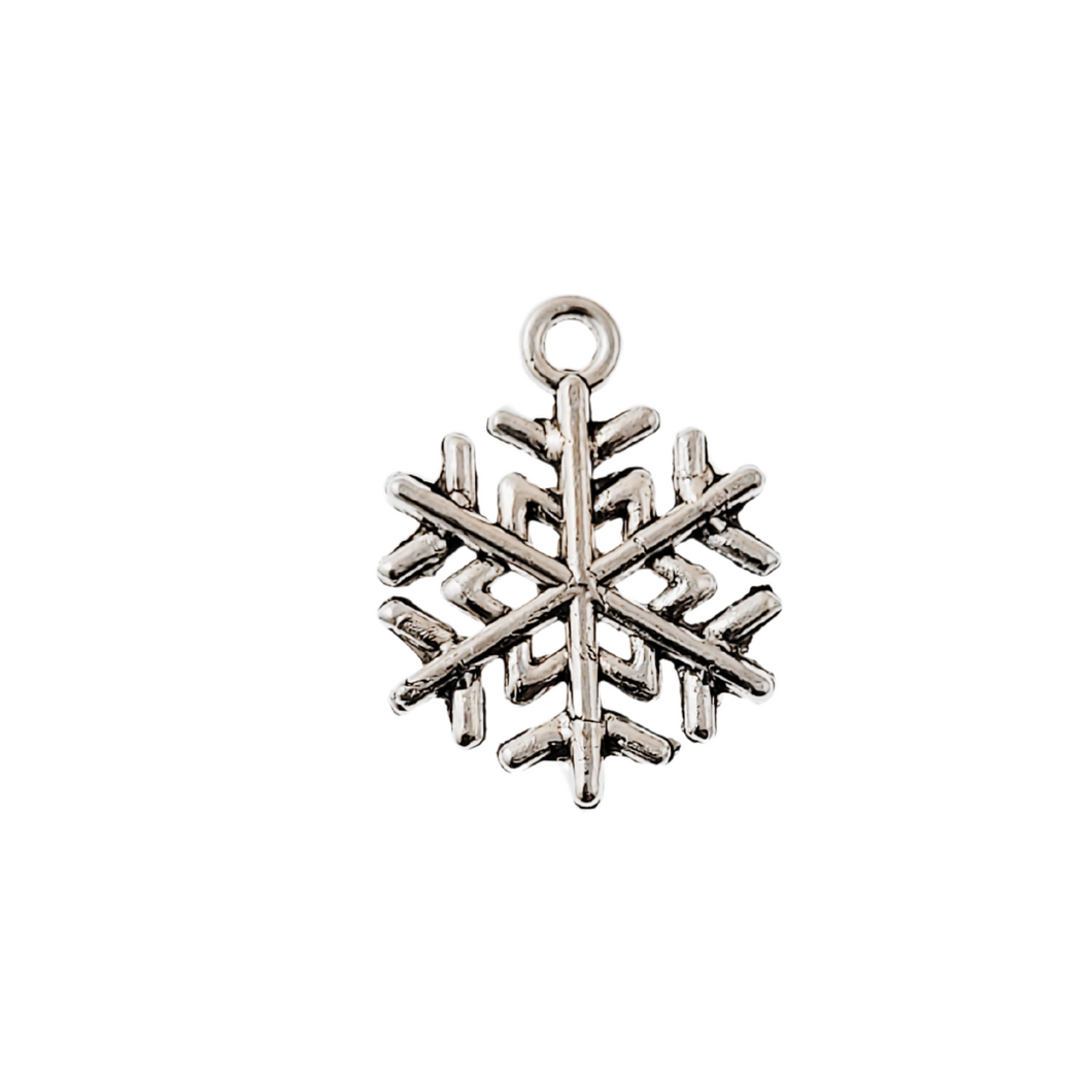 Antique Silver Charm Snowflake 2