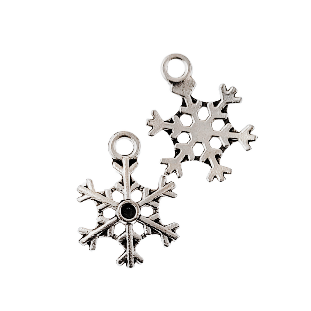 Antique Silver Charm Snowflake 3