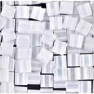 Miyuki Tila Beads 5mm 0131FR Crystal Matte AB Qty:10g Tube