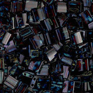 Miyuki Tila Beads 5mm 4504 Garnet Transparent Picasso Qty:10g Tube