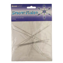 Load image into Gallery viewer, Wire Snowflake Frames Assorted by The BeadSmith Qty:6
