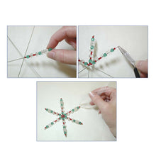 Load image into Gallery viewer, Wire Snowflake Frames 3-3/4in by The BeadSmith Qty:8
