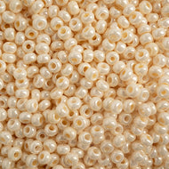 Czech Seedbeads 6/0 Eggshell Opaque Luster Qty: 23g
