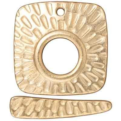 Gold Plated Toggle Radiant Square by Tierracast Qty:1