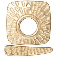 Gold Plated Toggle Radiant Square by Tierracast Qty:1