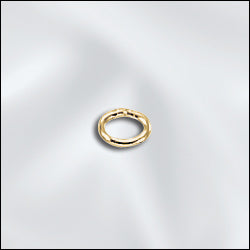 Gold Plated Jump Rings *Oval* Open 3x4mm OD Quantity: 50