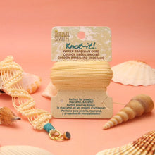 Load image into Gallery viewer, Knot It Waxed Poly Cord Cream Qty: 15 yards
