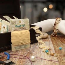 Load image into Gallery viewer, Knot It Waxed Poly Cord Cream Qty: 15 yards
