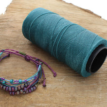 Load image into Gallery viewer, Knot It Waxed Poly Cord Sea Green Qty: 144m
