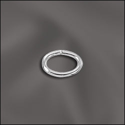 Silver Plated Jump Rings *Oval* Open 4x6mm OD Quantity: 40