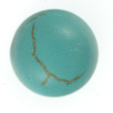 Load image into Gallery viewer, Cabochon Turquoise Round 12mm Qty:1
