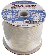 Soutache Cord Nylon White Qty: 1 yd
