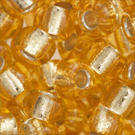 Miyuki Rocailles 6/0 0002 Light Gold Transparent Silver Lined