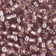 Miyuki Rocailles 11/0 0012 Smokey Amethyst Transparent Silver Lined Qty:10g Tube