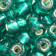 Miyuki Rocailles 6/0 0017 Emerald Green Transparent Silver Lined