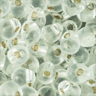 Miyuki Drops 0001 Crystal Transparent Silver Lined
