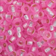 Miyuki Rocailles 11/0 0022 Pink Transparent Silver Lined Qty:10g Tube