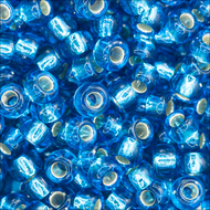 Miyuki Rocailles 11/0 0025 Capri Blue Silver Lined Qty:10g Tube