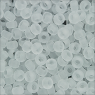 Miyuki Rocailles 15/0 0131F Crystal Transparent Matte Qty:10g Tube