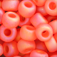 Miyuki Rocailles 6/0 0138FR Orange Transparent Matte AB