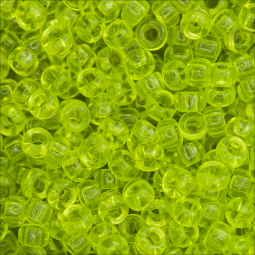 Miyuki Rocailles 15/0 0143 Chartreuse Transparent Qty:10g Tube
