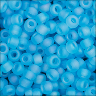 Miyuki Rocailles 11/0 0148FR Light Blue Transparent Matte AB Qty:10g Tube