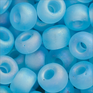 Miyuki Rocailles 6/0 0148FR Light Blue Transparent Matte AB