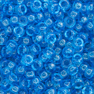 Miyuki Rocailles 15/0 0149 Dark Turquoise Blue Transparent Qty:10g Tube