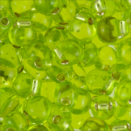 Miyuki Drops 0014 Chartreuse Transparent Silver Lined