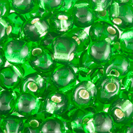 Miyuki Drops 0016 Green Transparent Silver Lined