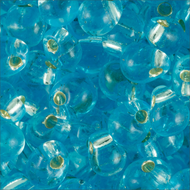 Miyuki Drops 0018 Aqua Transparent Silver Lined