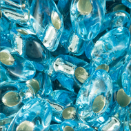 Miyuki Long Magatamas 4x7mm 0018 Aqua Transparent Silver Lined