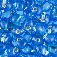 Miyuki Drops 0019 Sapphire Transparent Silver Lined 
