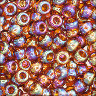 Miyuki Rocailles 11/0 0257 Topaz Transparent AB Qty:10g Tube