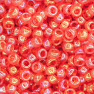 Miyuki Rocailles 15/0 0297 Tangerine Transparent AB Qty:10g Tube