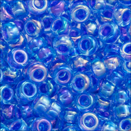 Miyuki Rocailles 11/0 0353 Sapphire/Cobalt Color Lined AB Qty:10g Tube