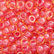 Miyuki Rocailles 11/0 0373 Topaz/Dark Rose Color Lined Luster Qty:10g Tube