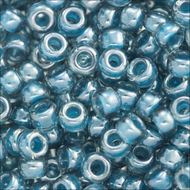 Miyuki Rocailles 11/0 0390 Steel Blue Transparent Luster Qty:10g Tube