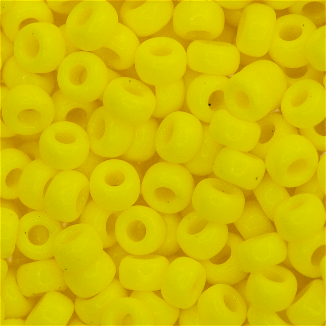 Miyuki Rocailles 11/0 0404 Yellow Opaque Qty:10g Tube