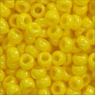 Miyuki Rocailles 11/0 0422 Yellow Opaque Luster Qty:10g Tube