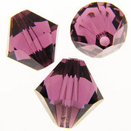 Swarovski Bicones 10mm #5328 Amethyst Qty:6 *D*