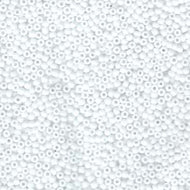 Miyuki Rocailles 11/0 0402F White Opaque Matte Qty:10g Tube