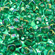 Miyuki Triangles 10/0 1159 Teal Transparent AB Qty:10g
