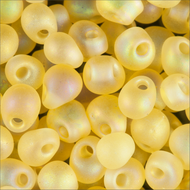 Miyuki Drops 0132FR Light Topaz Transparent Matte AB 