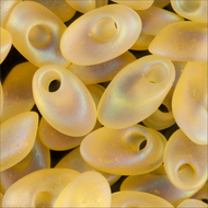 Miyuki Long Magatamas 4x7mm 0132FR Light Topaz Transparent Matte AB 