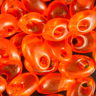 Miyuki Long Magatamas 4x7mm 0138 Orange Transparent 