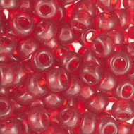Miyuki Rocailles 8/0 0141 Red Transparent 